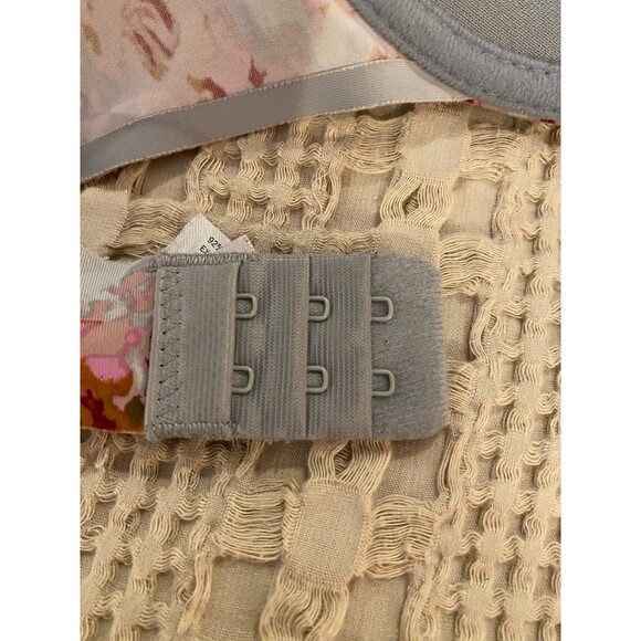 Nine West Bra Size 36C Underwire   Pink & Gray with Flowers Sexy Feminine - Picture 10 of 11